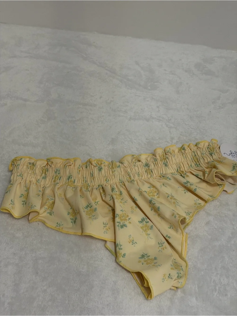 Frankie’s Bikinis Yellow Floral Set Size M and L